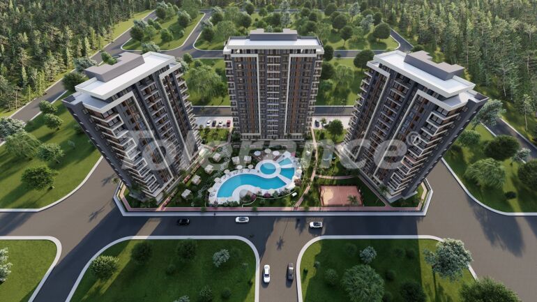 Apartment from the developer in Erdemli, Mersin with sea view with pool with installment - buy realty in Turkey - 58476