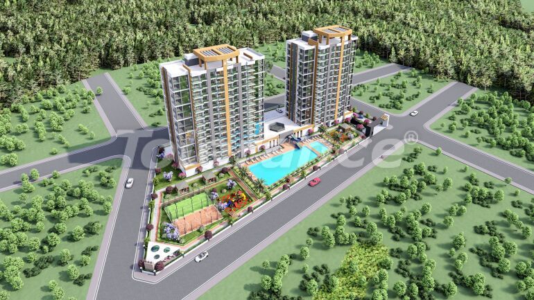Apartment from the developer in Erdemli, Mersin with sea view with pool with installment - buy realty in Turkey - 61346