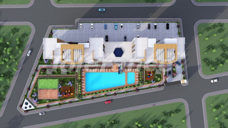 شقق من المتعهد في:في إيرديملي, مرسين اطلالة على البحر مسبح - شراء عقار في تركيا - 61347