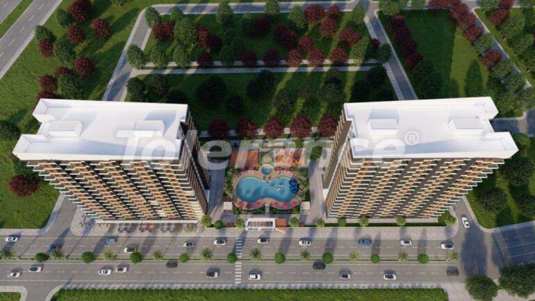 Apartment from the developer in Erdemli, Mersin with sea view with pool with installment - 61417 Apartment from the developer in Erdemli, Mersin with sea view with pool with installment - buy realty in Turkey - 61417