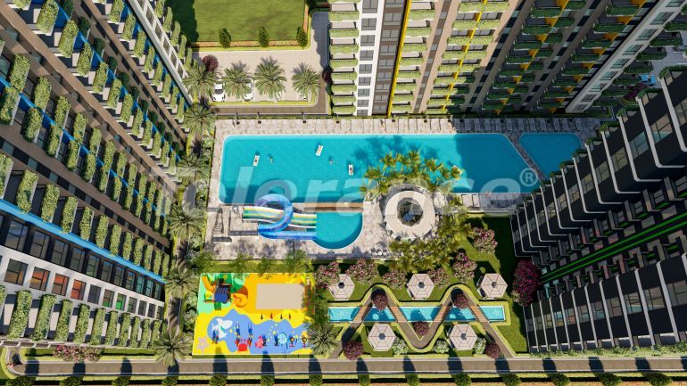 Appartement van de ontwikkelaar in Erdemli, Mersin zeezicht zwembad afbetaling - onroerend goed kopen in Turkije - 82115
