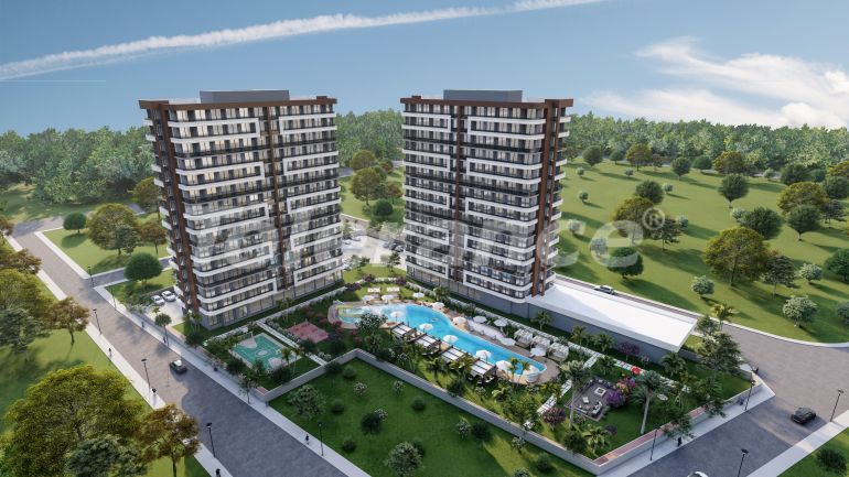 Apartment from the developer in Erdemli, Mersin with pool with installment - buy realty in Turkey - 82159