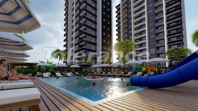 شقق من المتعهد في:في إيرديملي, مرسين اطلالة على البحر مسبح تقسيط - شراء عقار في تركيا - 98889