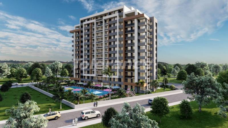 Appartement van de ontwikkelaar in Erdemli, Mersin zwembad afbetaling - onroerend goed kopen in Turkije - 110044