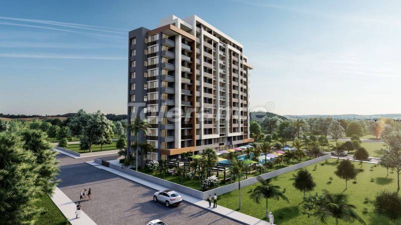 Appartement van de ontwikkelaar in Erdemli, Mersin zwembad afbetaling - onroerend goed kopen in Turkije - 110046