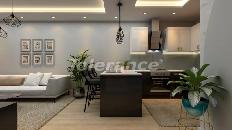 Appartement in Erdemli, Mersin zwembad - onroerend goed kopen in Turkije - 110115