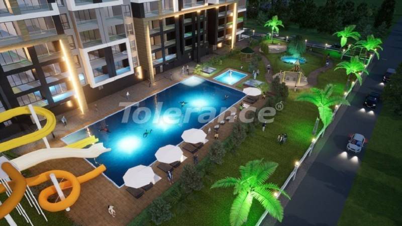 Appartement in Erdemli, Mersin zeezicht zwembad - onroerend goed kopen in Turkije - 45249