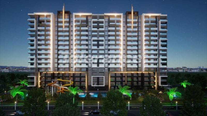 Appartement in Erdemli, Mersin zeezicht zwembad - onroerend goed kopen in Turkije - 45252