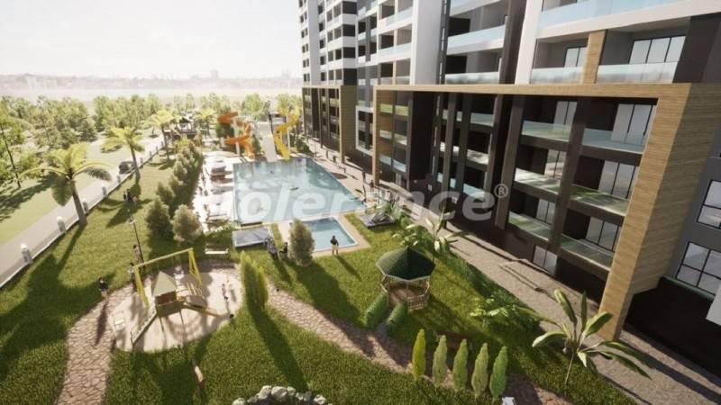 Appartement in Erdemli, Mersin zeezicht zwembad - onroerend goed kopen in Turkije - 45266