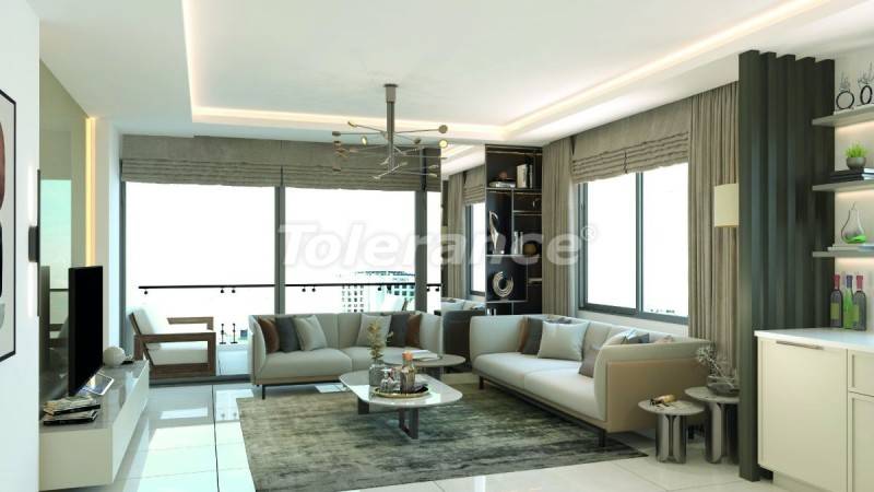 Appartement in Erdemli, Mersin zeezicht zwembad - onroerend goed kopen in Turkije - 49607