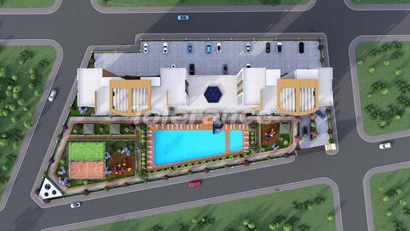 شقق من المتعهد في:في إيرديملي, مرسين اطلالة على البحر مسبح - شراء عقار في تركيا - 61347