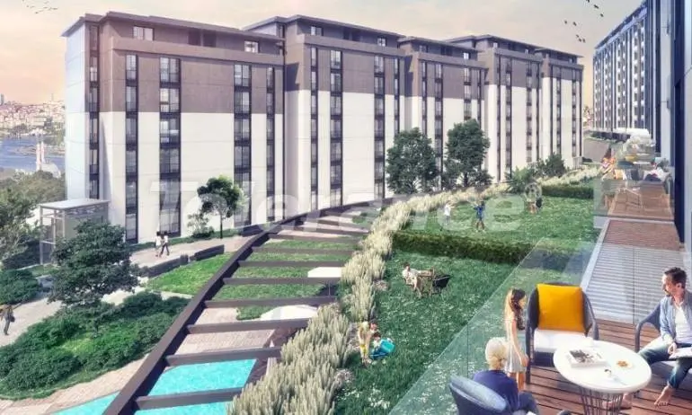 Apartment from the developer in Eyupsultan, İstanbul with sea view with pool - buy realty in Turkey - 37854