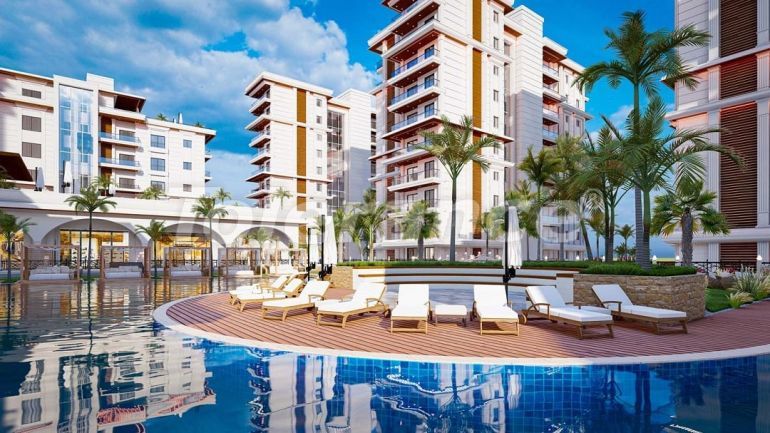 Appartement van de ontwikkelaar in Famagusta, Noord-Cyprus zeezicht zwembad afbetaling - onroerend goed kopen in Turkije - 73132