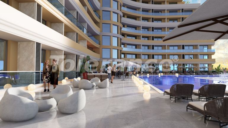 آپارتمان که در فاماقوستا, قبرس شمالی منظره دریا استخر اقساط - خرید ملک در ترکیه - 74816