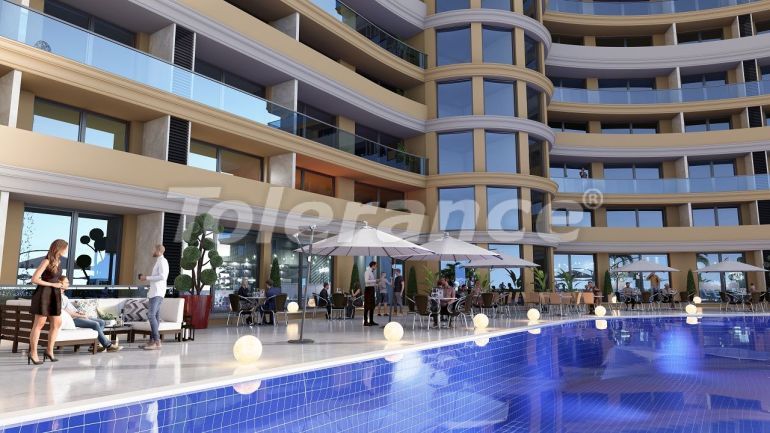 آپارتمان که در فاماقوستا, قبرس شمالی منظره دریا استخر اقساط - خرید ملک در ترکیه - 74817