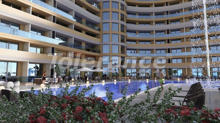 آپارتمان که در فاماقوستا, قبرس شمالی منظره دریا استخر اقساط - خرید ملک در ترکیه - 74834