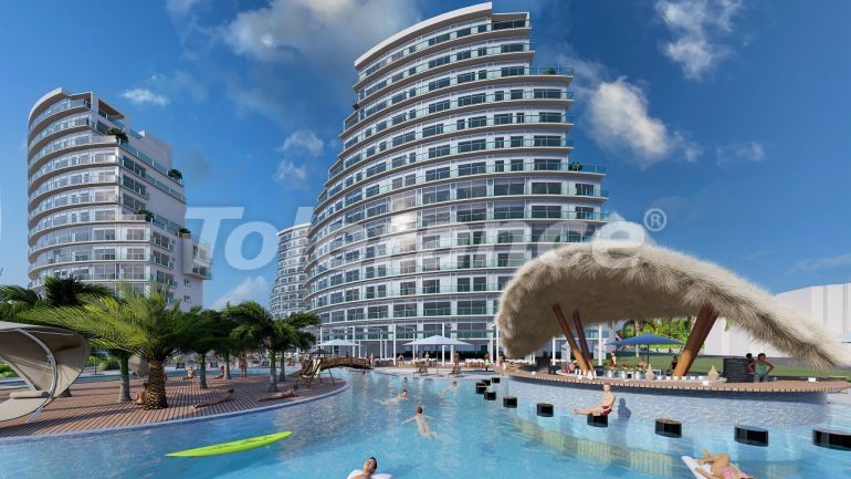 Appartement van de ontwikkelaar in Famagusta, Noord-Cyprus zeezicht zwembad afbetaling - onroerend goed kopen in Turkije - 79081