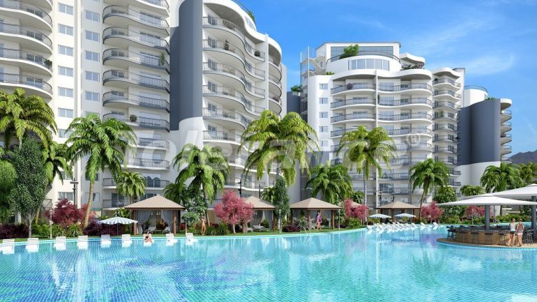 Apartment vom entwickler in Famagusta, Nordzypern pool - immobilien in der Türkei kaufen - 82136