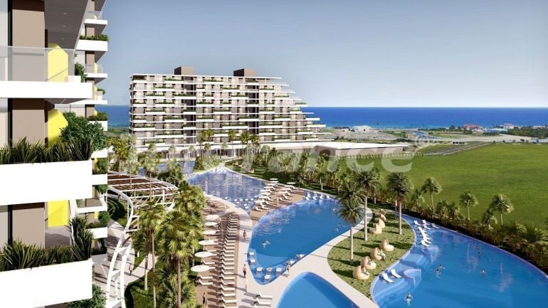 Appartement van de ontwikkelaar in Famagusta, Noord-Cyprus zeezicht zwembad afbetaling - onroerend goed kopen in Turkije - 85833
