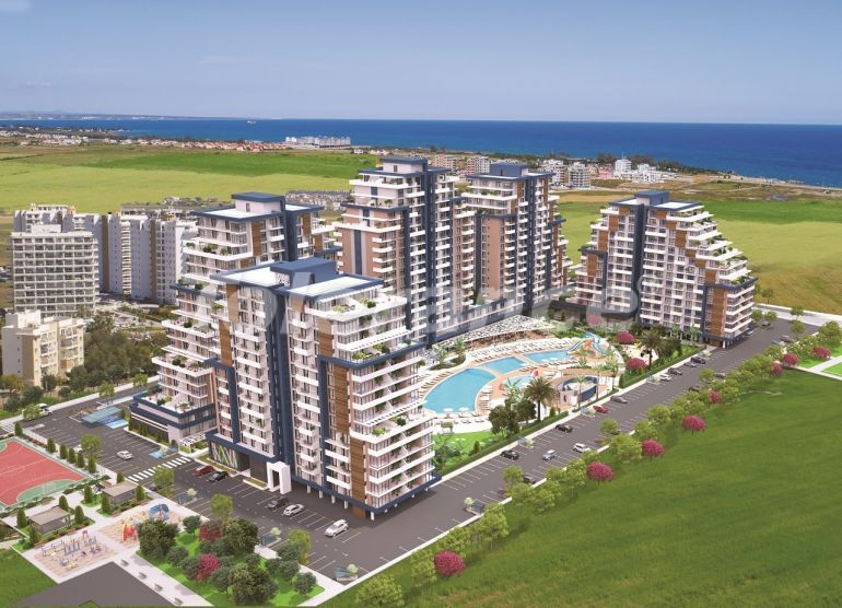 Apartment from the developer in Famagusta, Northern Cyprus with sea view with pool with installment - 87030 Apartment from the developer in Famagusta, Northern Cyprus with sea view with pool with installment - buy realty in Turkey - 87030