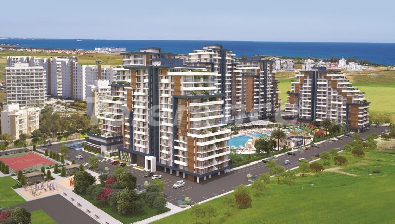Apartment from the developer in Famagusta, Northern Cyprus with sea view with pool with installment - 87053 Apartment from the developer in Famagusta, Northern Cyprus with sea view with pool with installment - buy realty in Turkey - 87053