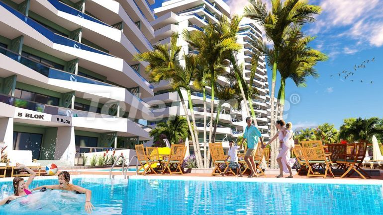 Apartment from the developer in Famagusta, Northern Cyprus with sea view with pool with installment - 90698 Apartment from the developer in Famagusta, Northern Cyprus with sea view with pool with installment - buy realty in Turkey - 90698