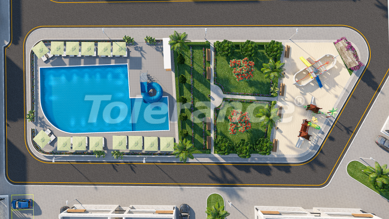 Apartment from the developer in Famagusta, Northern Cyprus with sea view with pool with installment - 92495 Apartment from the developer in Famagusta, Northern Cyprus with sea view with pool with installment - buy realty in Turkey - 92495
