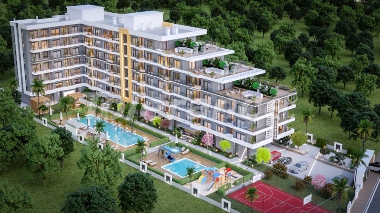 Appartement van de ontwikkelaar in Finike zeezicht zwembad afbetaling - onroerend goed kopen in Turkije - 66732