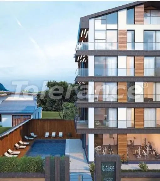 Apartment in Güzelbahçe, İzmir pool - buy realty in Turkey - 27636