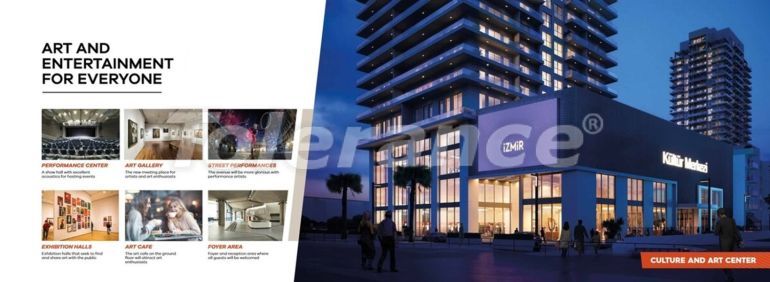 Appartement du développeur еn Izmir vue sur la mer piscine - 108989 Appartement du développeur еn Izmir vue sur la mer piscine - acheter un bien immobilier en Turquie - 108989