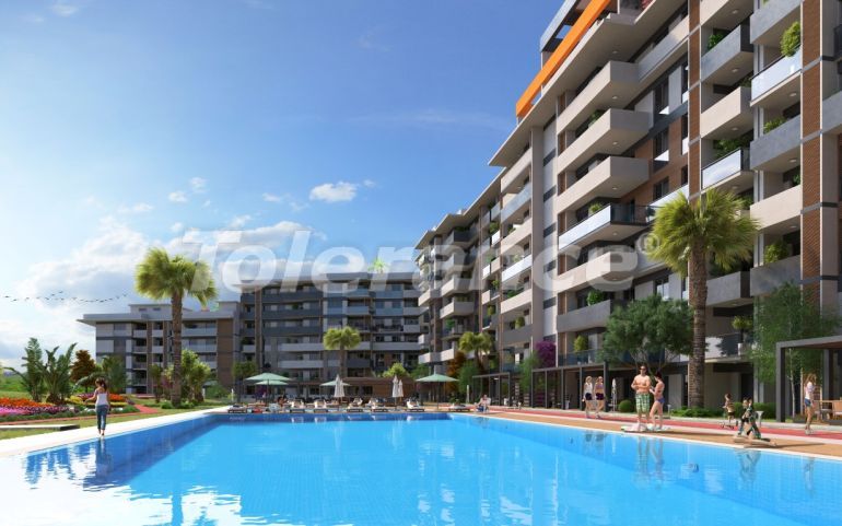 Appartement van de ontwikkelaar in İzmir zwembad afbetaling - onroerend goed kopen in Turkije - 83695