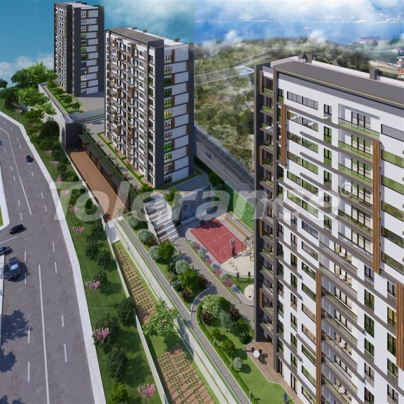 Apartment from the developer in Kadikoy, İstanbul with sea view with pool with installment - buy realty in Turkey - 65452