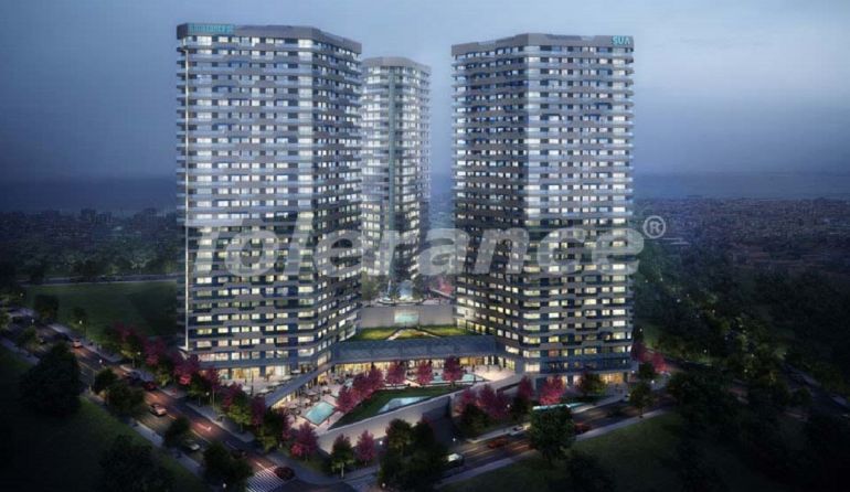 Appartement van de ontwikkelaar in Kadikoy, Istanboel zeezicht zwembad - onroerend goed kopen in Turkije - 67544