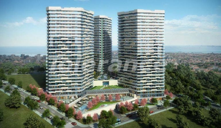 Apartment vom entwickler in Kadikoy, Istanbul meeresblick pool - immobilien in der Türkei kaufen - 67545