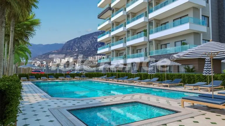 Apartment from the developer in Kargicak, Alanya with sea view with pool with installment - buy realty in Turkey - 18075