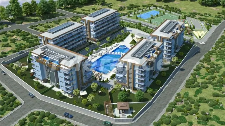 Apartment from the developer in Kargicak, Alanya sea view pool installment - buy realty in Turkey - 20479