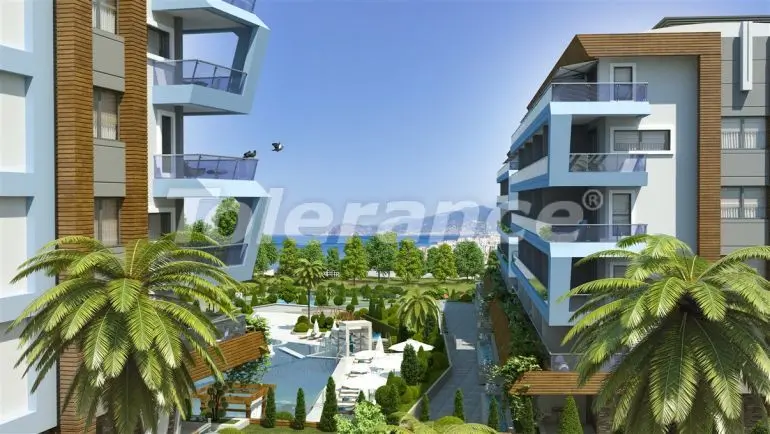 آپارتمان از سازنده که در کاراجیک, آلانیا منظره دریا استخر اقساط - خرید ملک در ترکیه - 20480