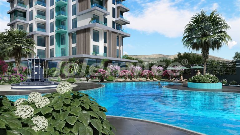 Apartment from the developer in Kargicak, Alanya with sea view with pool - 41155 Apartment from the developer in Kargicak, Alanya with sea view with pool - buy realty in Turkey - 41155