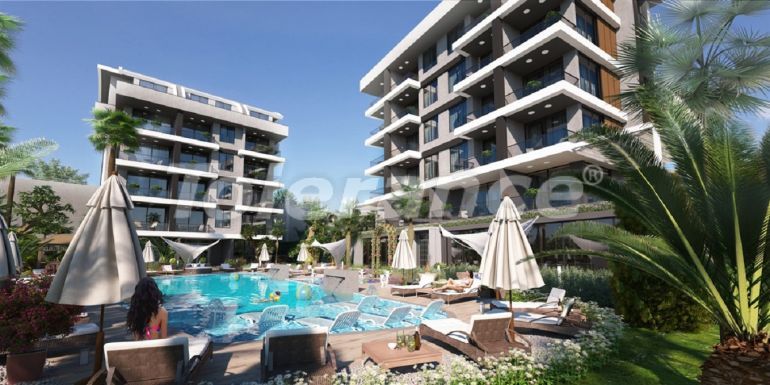 Apartment from the developer in Kargicak, Alanya with sea view with pool with installment - buy realty in Turkey - 50307