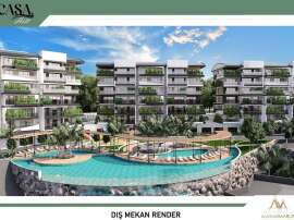 Appartement du développeur еn Kargıcak, Alanya vue sur la mer piscine - acheter un bien immobilier en Turquie - 58835