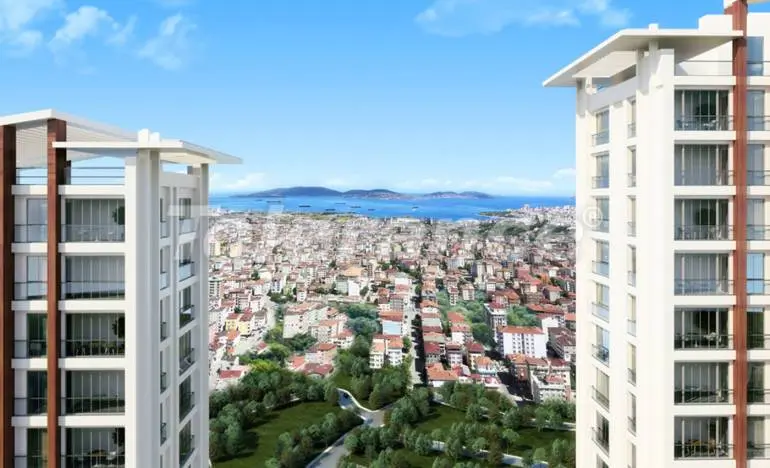 آپارتمان که در کارتال, استانبول منظره دریا استخر - 26341 آپارتمان که در کارتال, استانبول منظره دریا استخر - خرید ملک در ترکیه - 26341