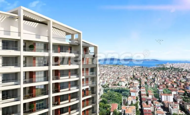 آپارتمان که در کارتال, استانبول منظره دریا استخر - 26343 آپارتمان که در کارتال, استانبول منظره دریا استخر - خرید ملک در ترکیه - 26343