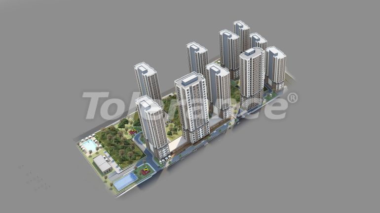 Appartement van de ontwikkelaar in Kartal, Istanboel zeezicht zwembad - 50757 Appartement van de ontwikkelaar in Kartal, Istanboel zeezicht zwembad - onroerend goed kopen in Turkije - 50757