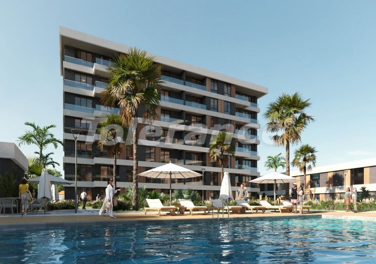 Apartment vom bauträger in Kepez, Antalya mit pool ratenzahlung - immobilien in der Türkei kaufen - 144244