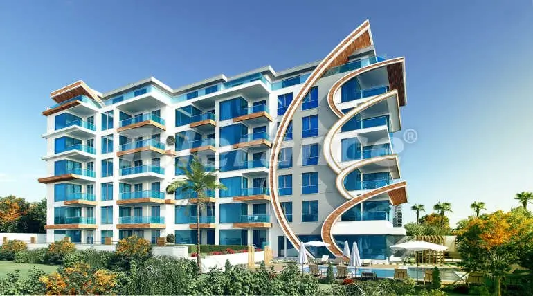 Apartment du développeur еn Kestel, Alanya vue sur la mer piscine - acheter un bien immobilier en Turquie - 14844