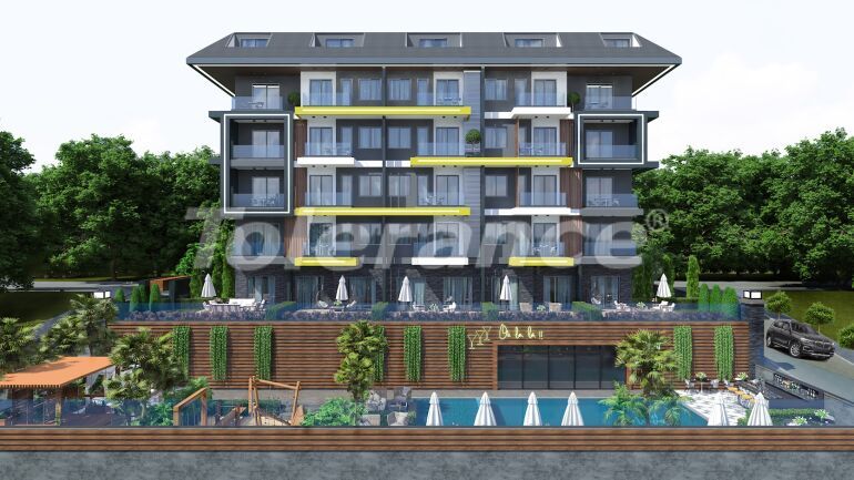 Apartment in Kestel, Alanya with sea view - 63440 Apartment in Kestel, Alanya with sea view - buy realty in Turkey - 63440