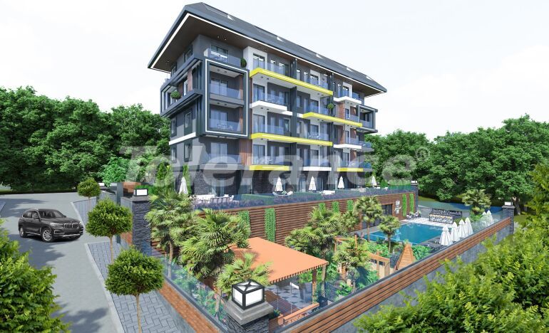 Appartement van de ontwikkelaar in Kestel, Alanya zeezicht afbetaling - onroerend goed kopen in Turkije - 63441