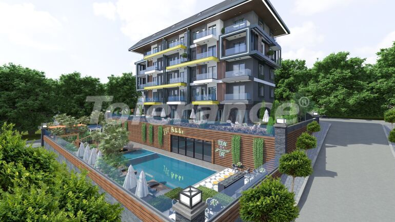 Apartment in Kestel, Alanya with sea view - 63442 Apartment in Kestel, Alanya with sea view - buy realty in Turkey - 63442