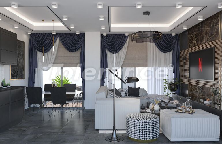Apartment in Kestel, Alanya with sea view - 63453 Apartment in Kestel, Alanya with sea view - buy realty in Turkey - 63453
