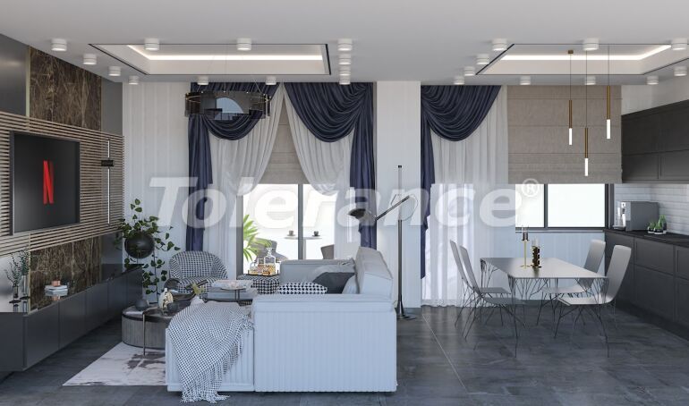 Apartment in Kestel, Alanya with sea view - 63455 Apartment in Kestel, Alanya with sea view - buy realty in Turkey - 63455